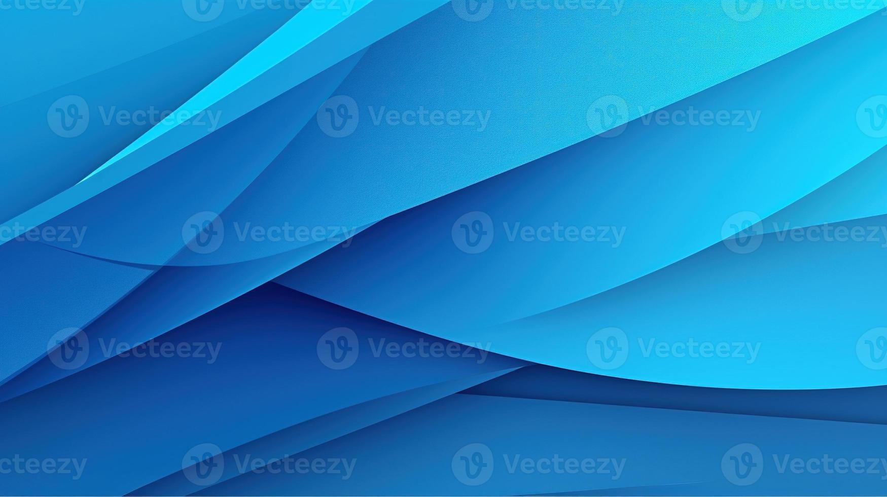 abstract blue background with smooth lines and waves, 3d illustration photo