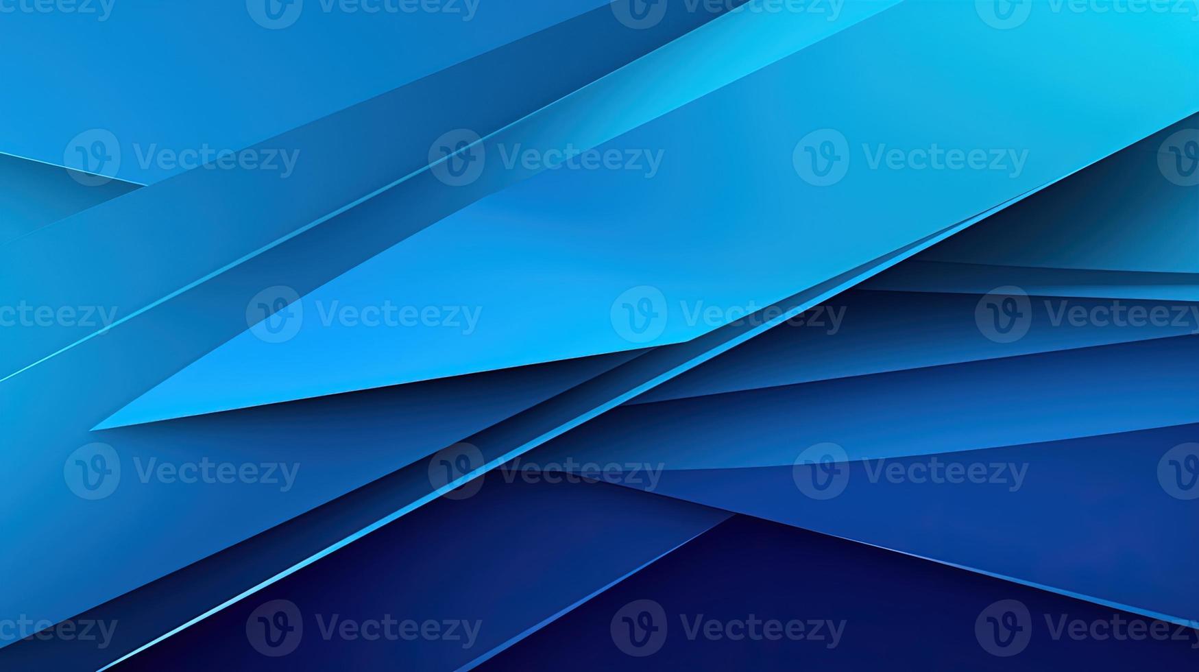 abstract blue background with smooth lines and waves, 3d illustration photo