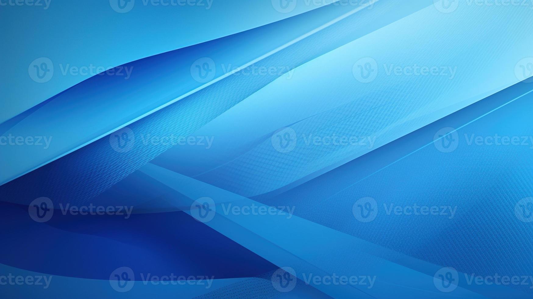 abstract blue background with smooth lines and waves, 3d illustration photo