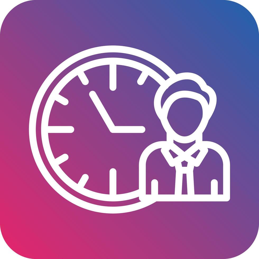 diseño de icono de vector de horas de trabajo