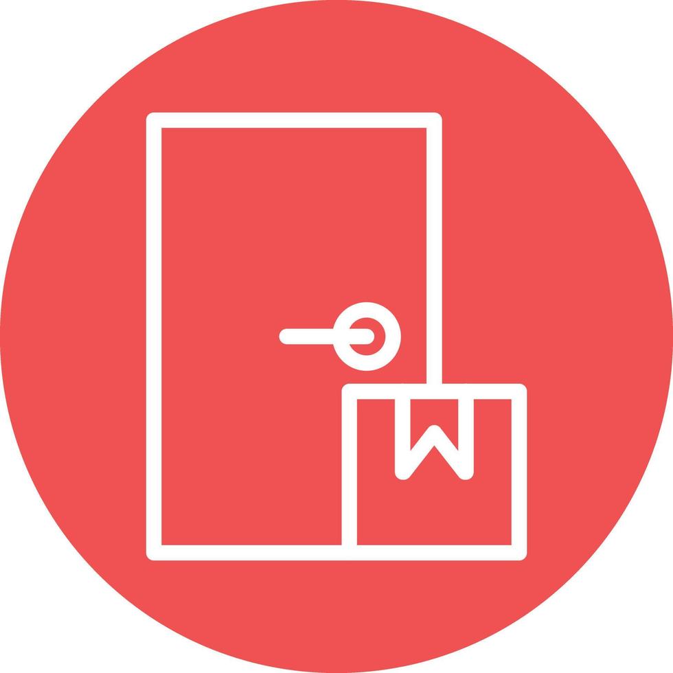 Door Delivery Vector Icon Design