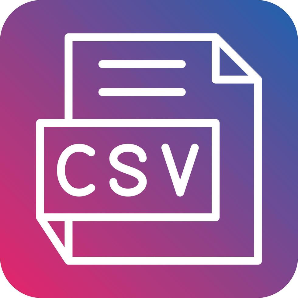 CSV Vector Icon Design