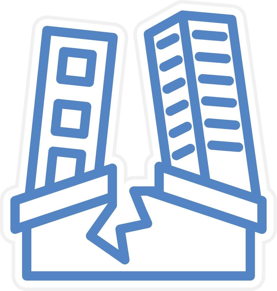 Earthquake Vector Icon Style