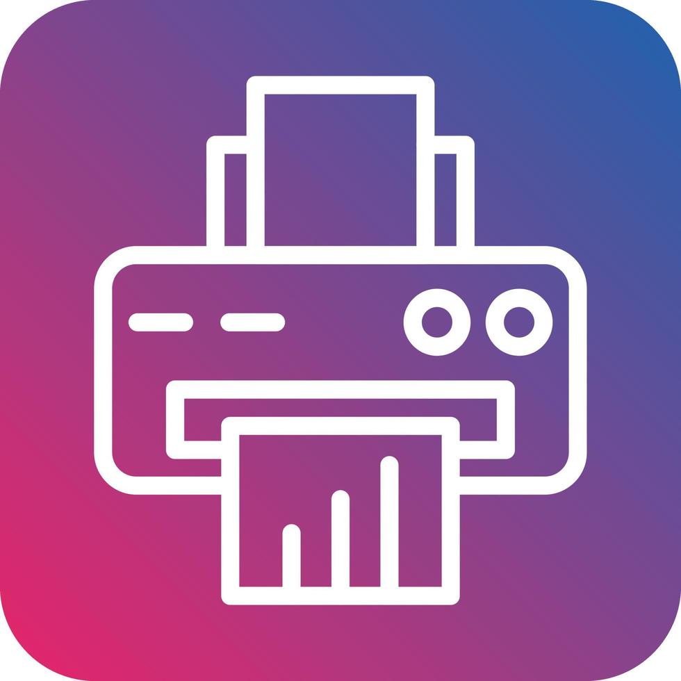 Printer Vector Icon Design