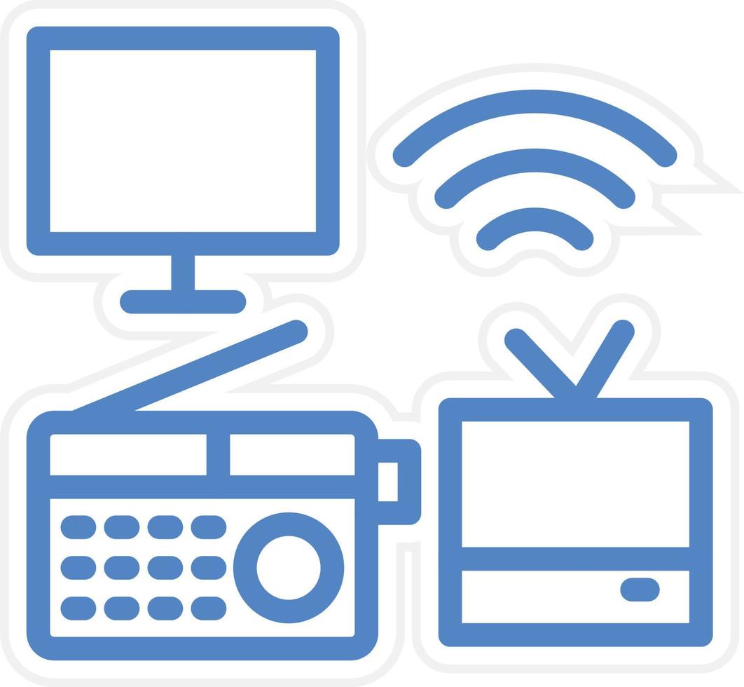 Mass Media Vector Icon Style