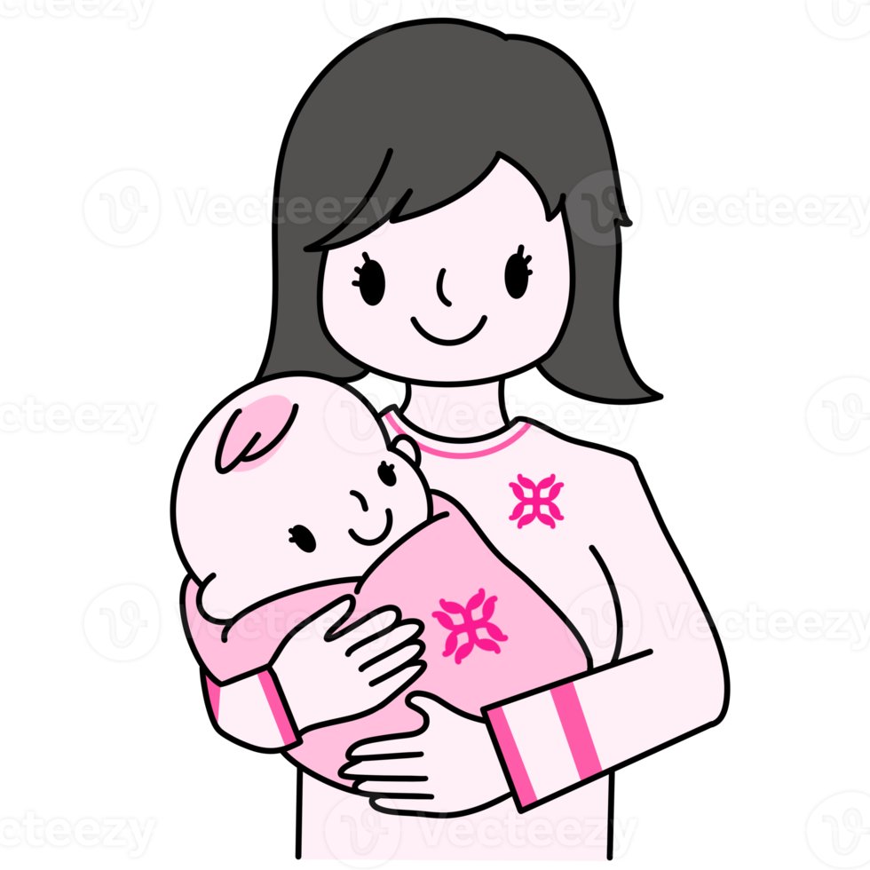 carino madre e sua bambino png