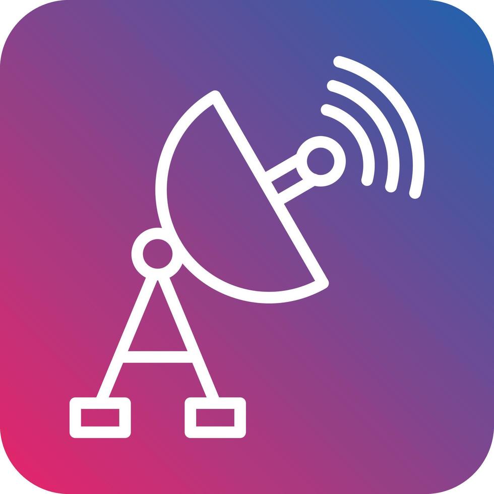 Satellite Dish Vector Icon Design