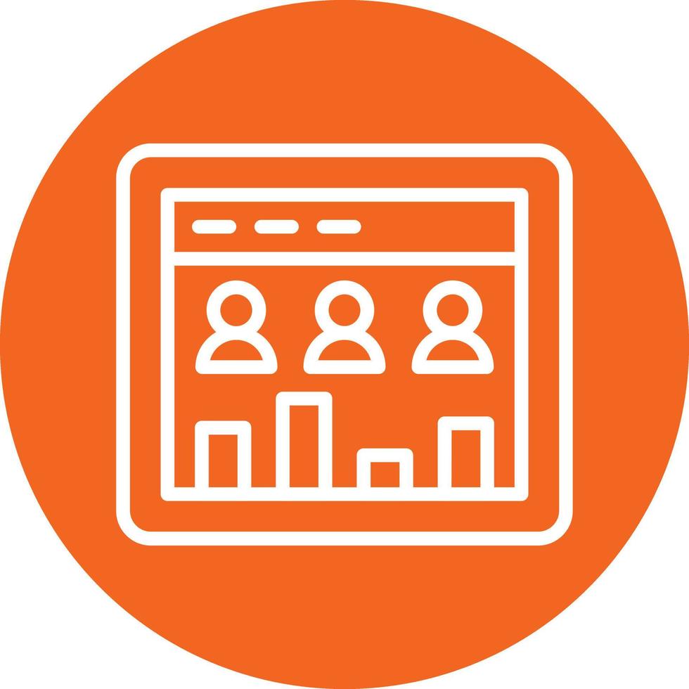 Page Visitors Vector Icon Design