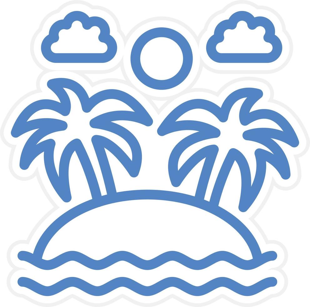 Island Vector Icon Style