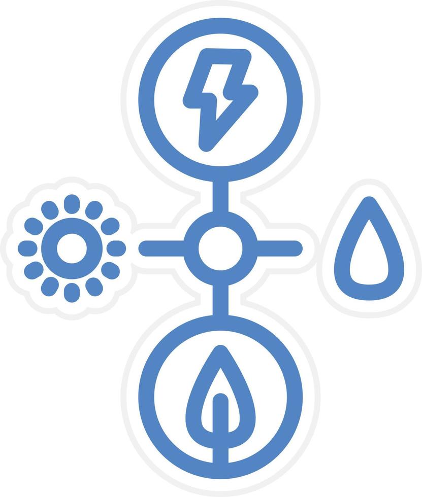 energía fuentes vector icono estilo