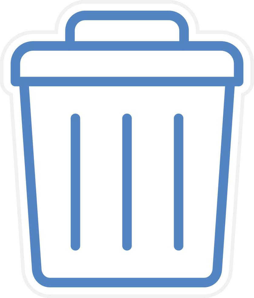 Trash Can Vector Icon Style