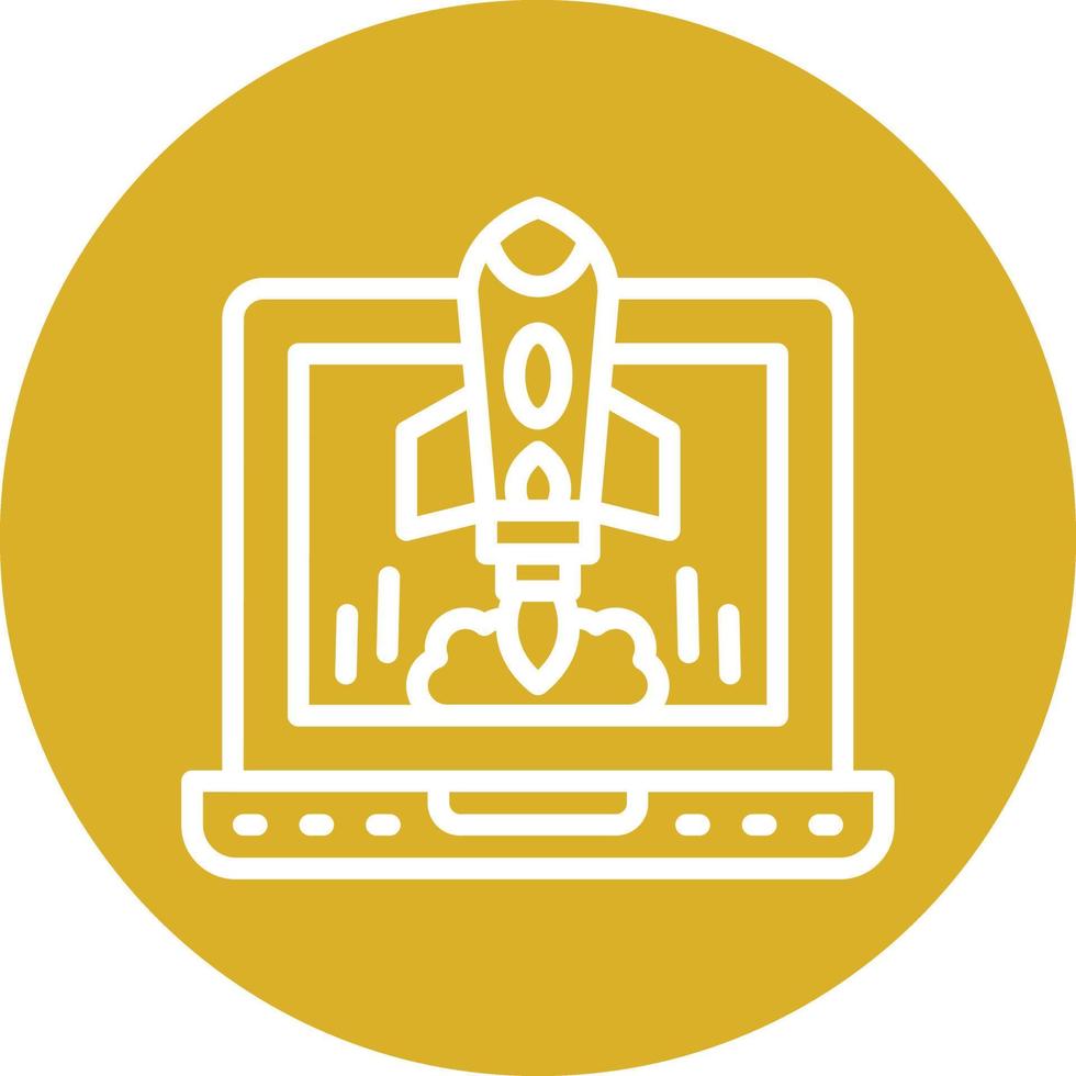 Project Launch Vector Icon Design