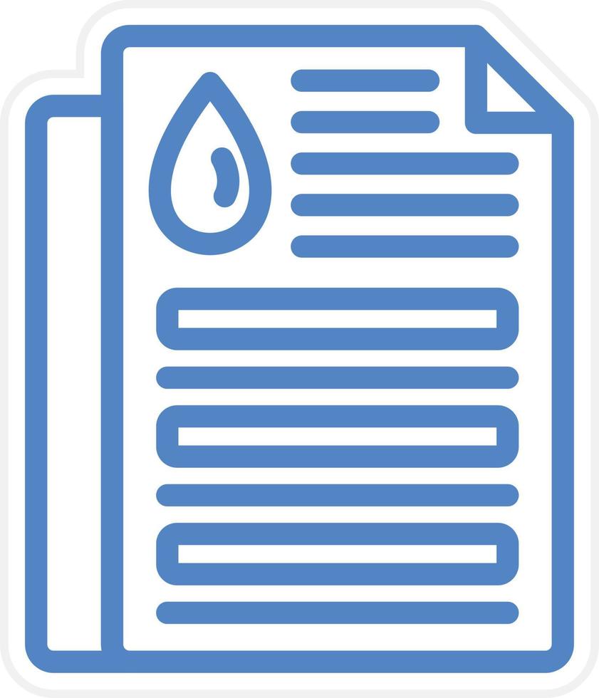 Oil Document Vector Icon Style