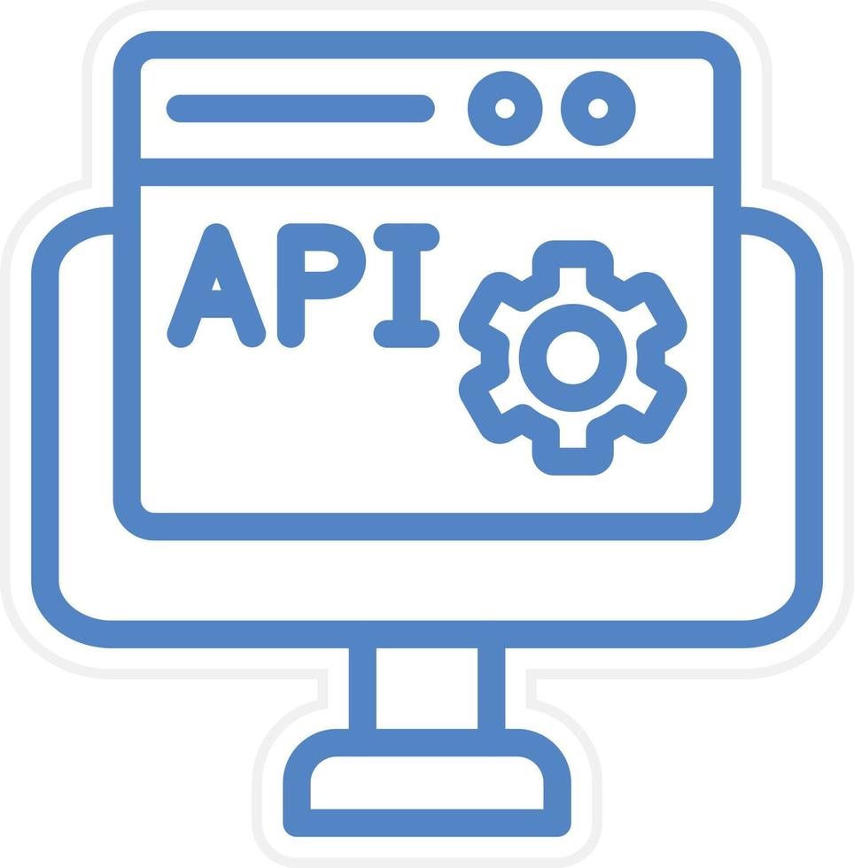 Web API Vector Icon Style 22732267 Vector Art at Vecteezy