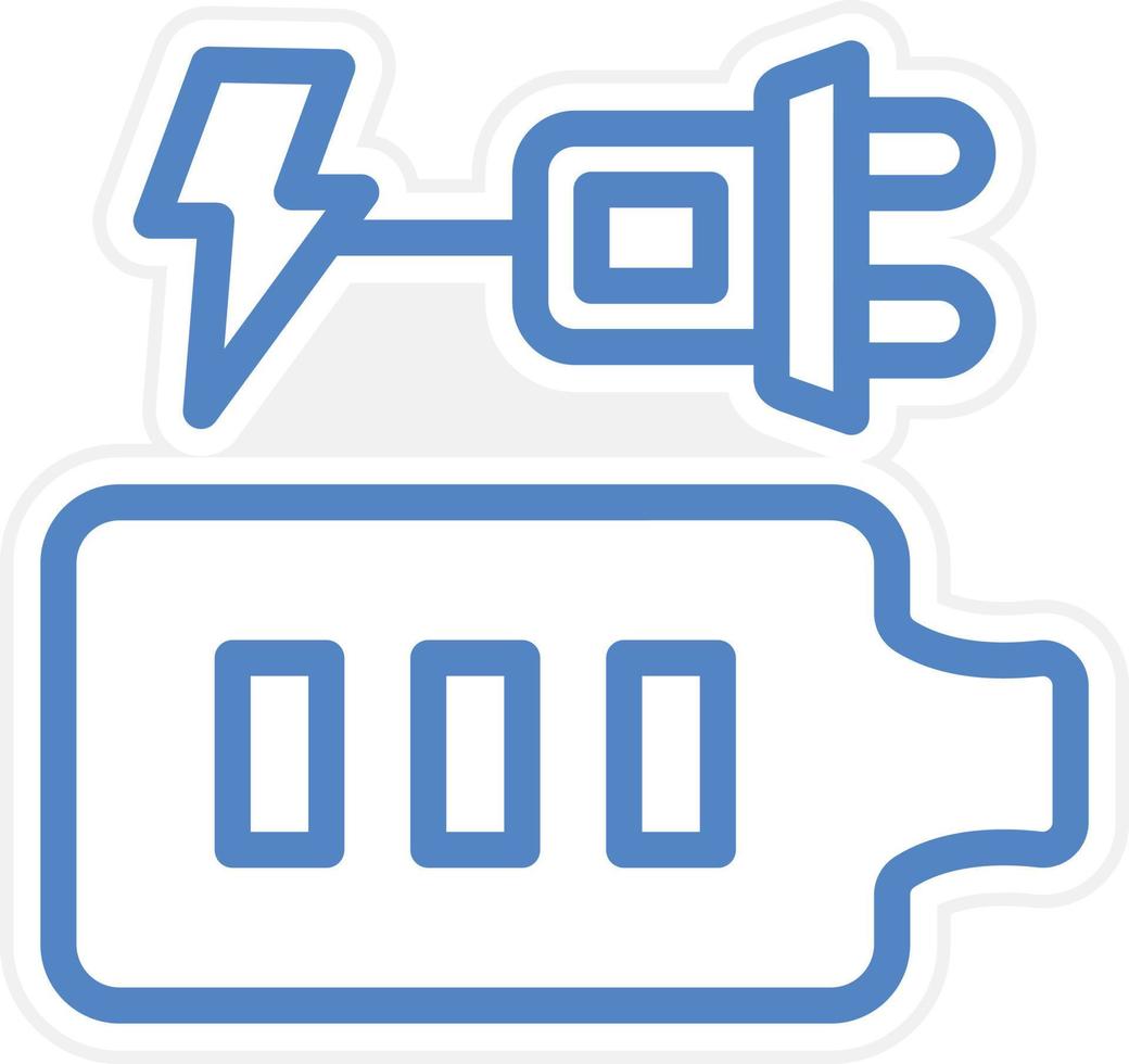 Charging Battery Vector Icon Style
