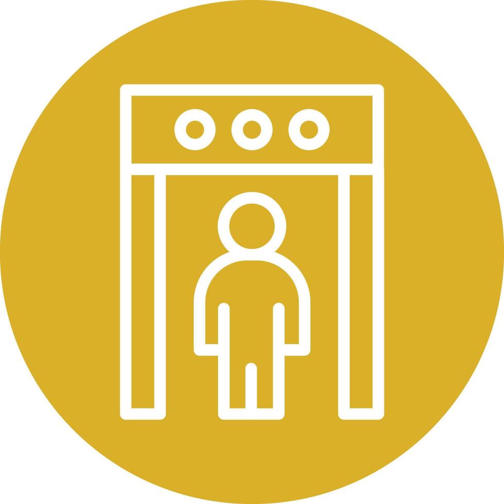 Body Scanner Vector Icon Design