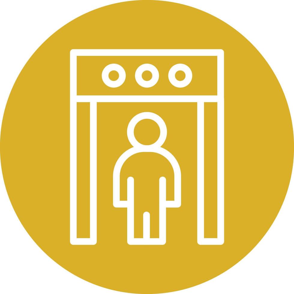 Body Scanner Vector Icon Design