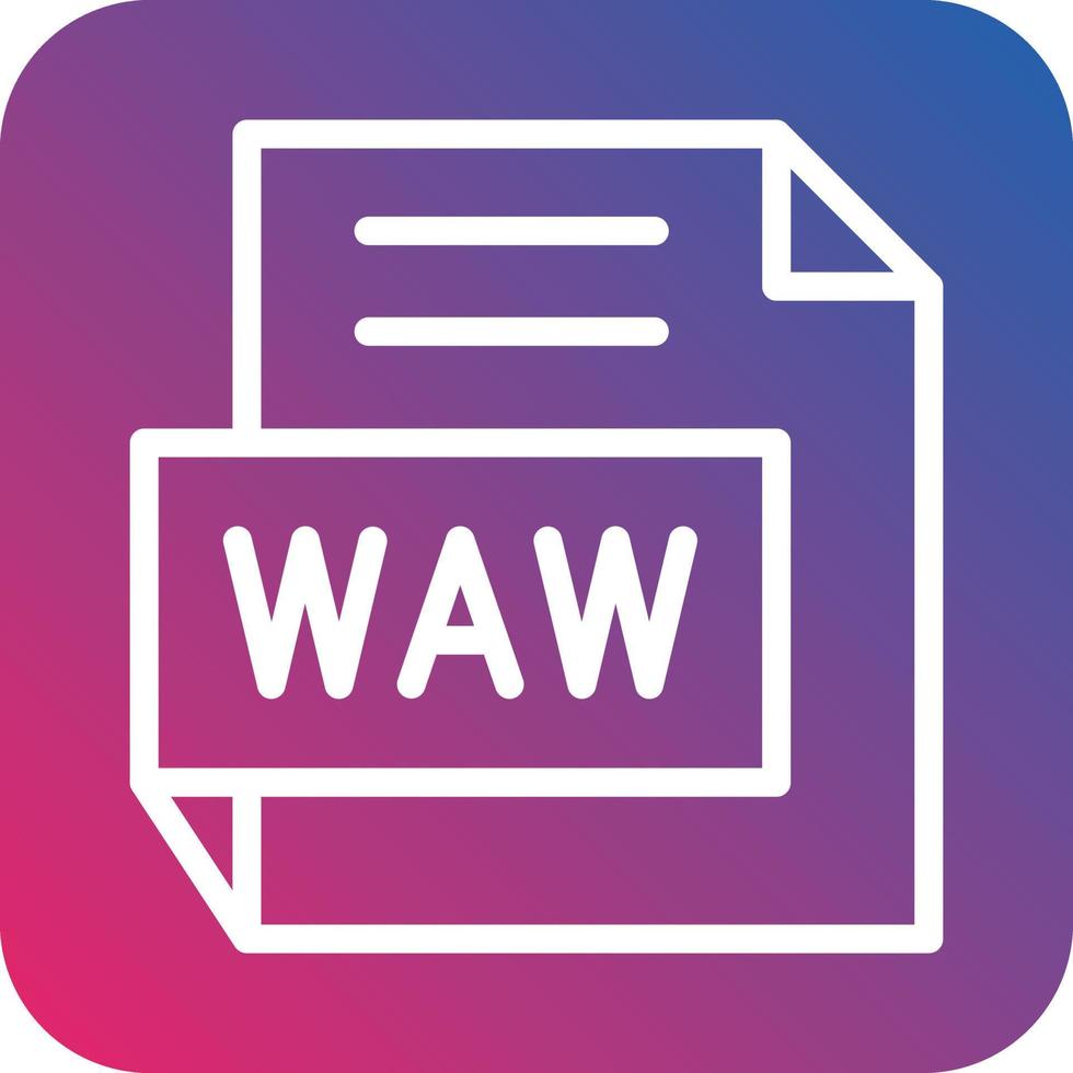 wav vector icono diseño