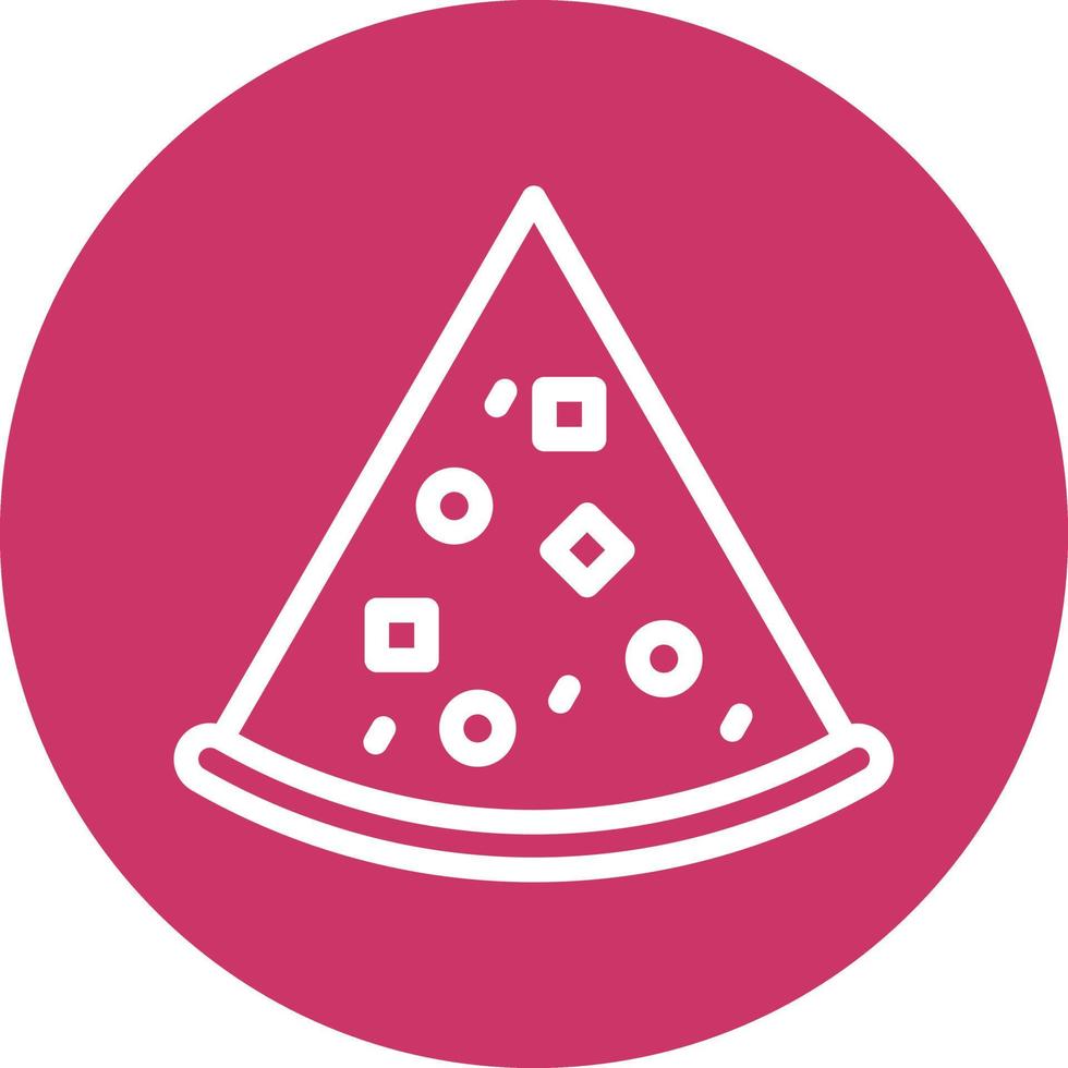 Pizza Slice Vector Icon Design