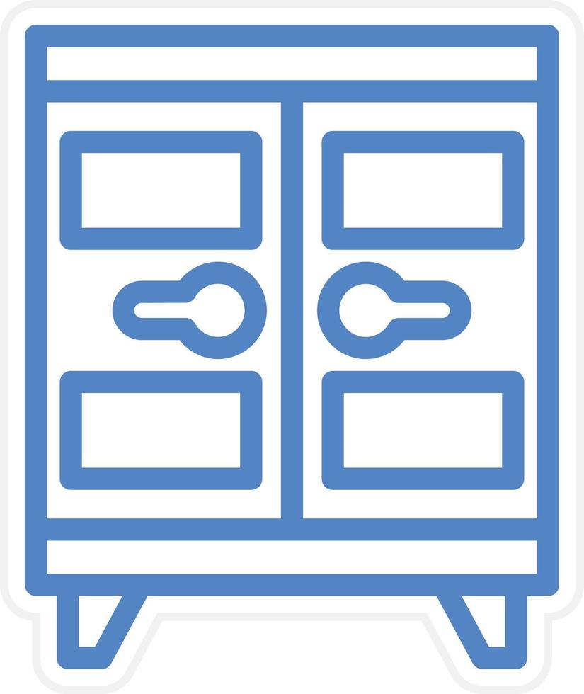Locker Vector Icon Style