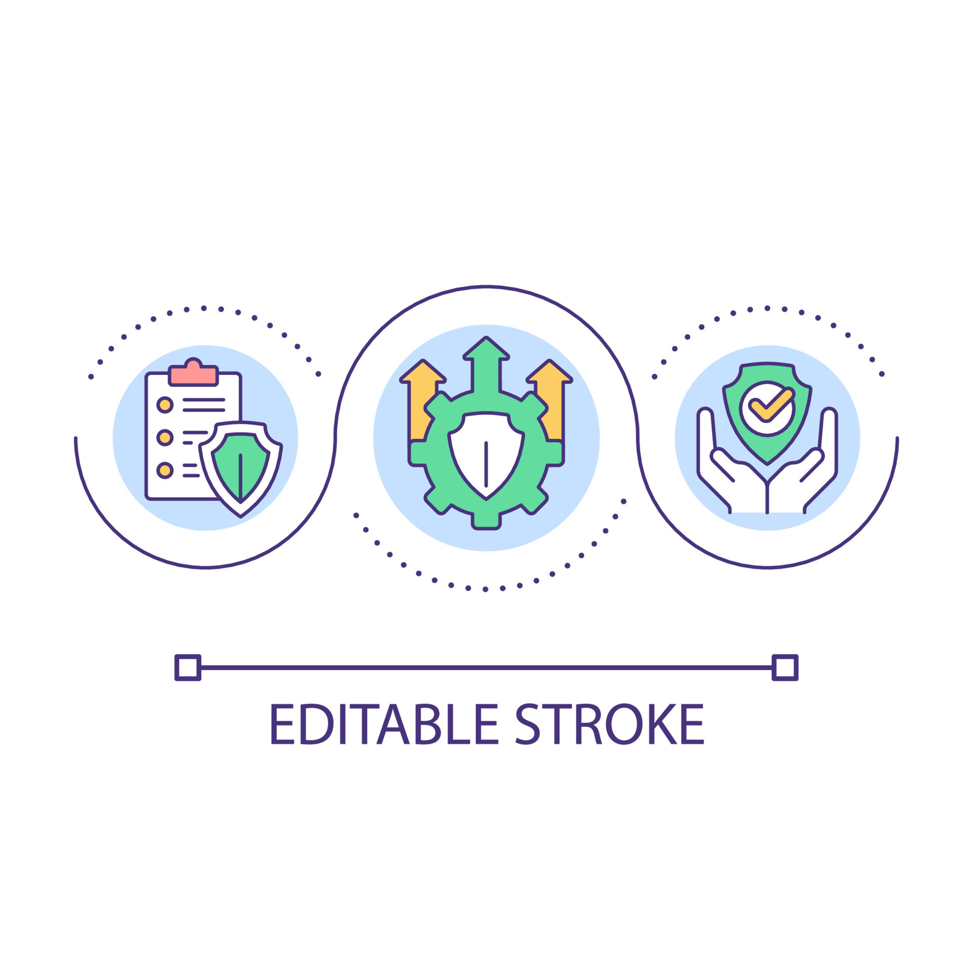 Cultivate safety standard loop concept icon. Organizational culture