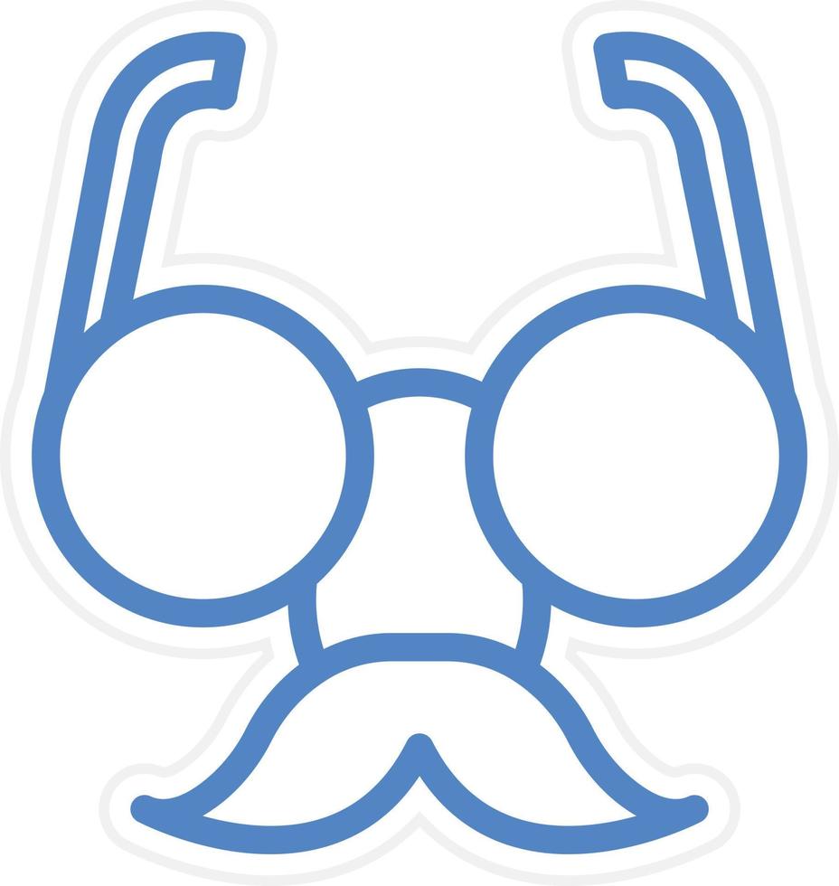 Fun Glasses Vector Icon Style