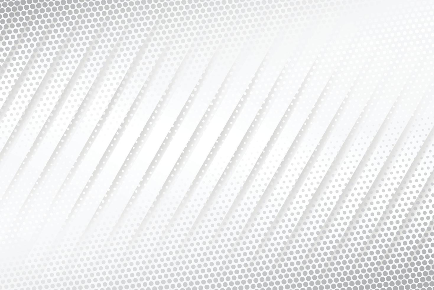 Modern Halftone white and grey background. Decorative web concept, banner, layout, poster. Vector illustration