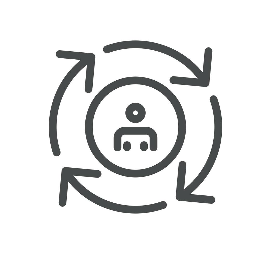 Business management related icon outline and linear vector. vector