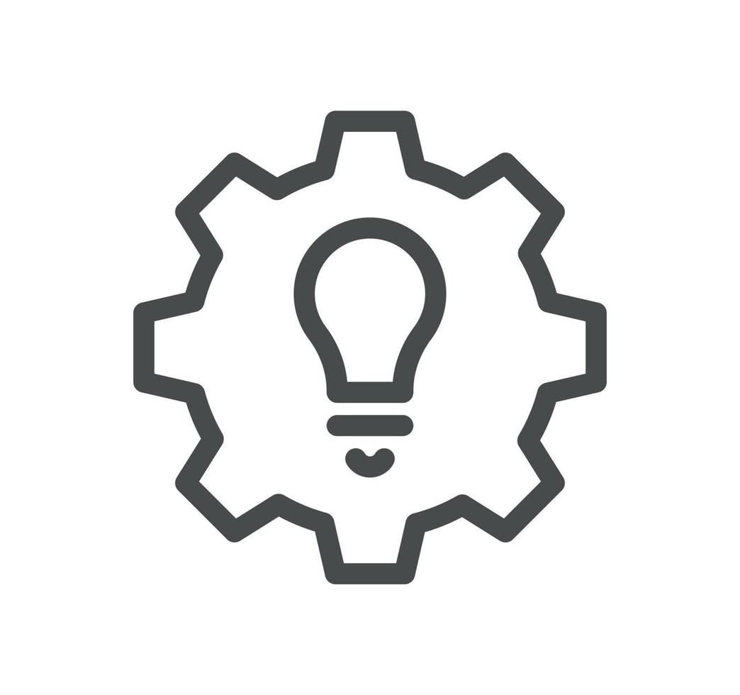 Artificial intelligence related icon outline and linear vector. vector