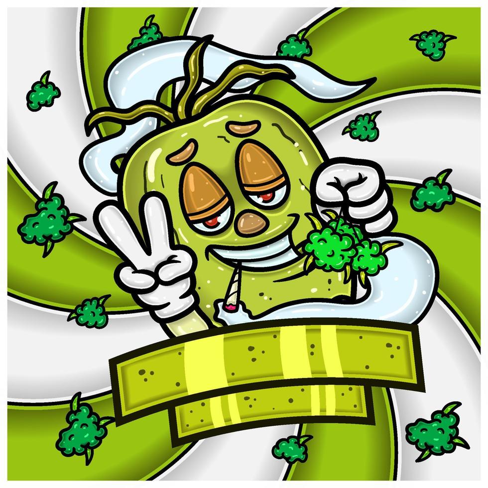 Coconut Fruit Character Cartoon. For Packaging, Label, Cover and Product. Vectors and Characters.