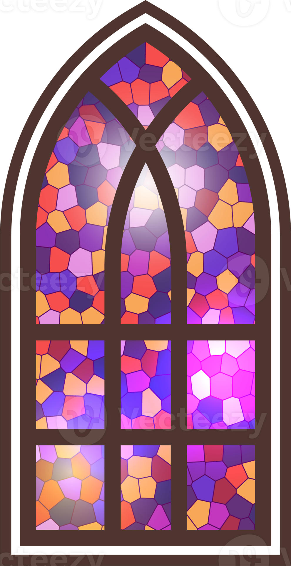 free-gothic-window-vintage-stained-glass-church-frame-element-of