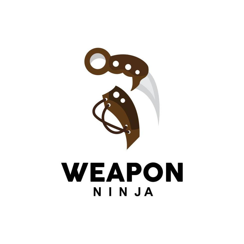 Weapon Logo, Traditional Weapon Karambit Vector, Ninja Fighting Tool Simple Design, Symbol Icon, Illustration vector