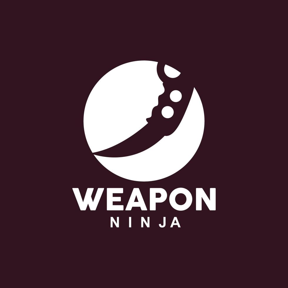 Weapon Logo, Traditional Weapon Karambit Vector, Ninja Fighting Tool Simple Design, Symbol Icon, Illustration vector