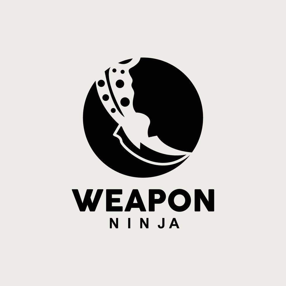 Weapon Logo, Traditional Weapon Karambit Vector, Ninja Fighting Tool Simple Design, Symbol Icon, Illustration vector
