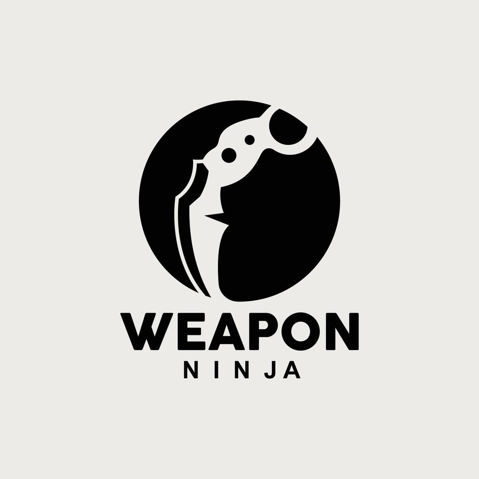 arma logo, tradicional arma Karambit vector, ninja luchando herramienta sencillo diseño, símbolo icono, ilustración vector