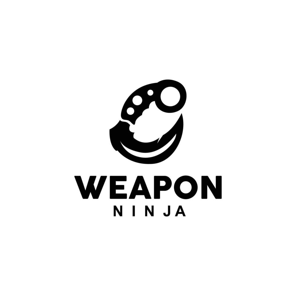 arma logo, tradicional arma Karambit vector, ninja luchando herramienta sencillo diseño, símbolo icono, ilustración vector