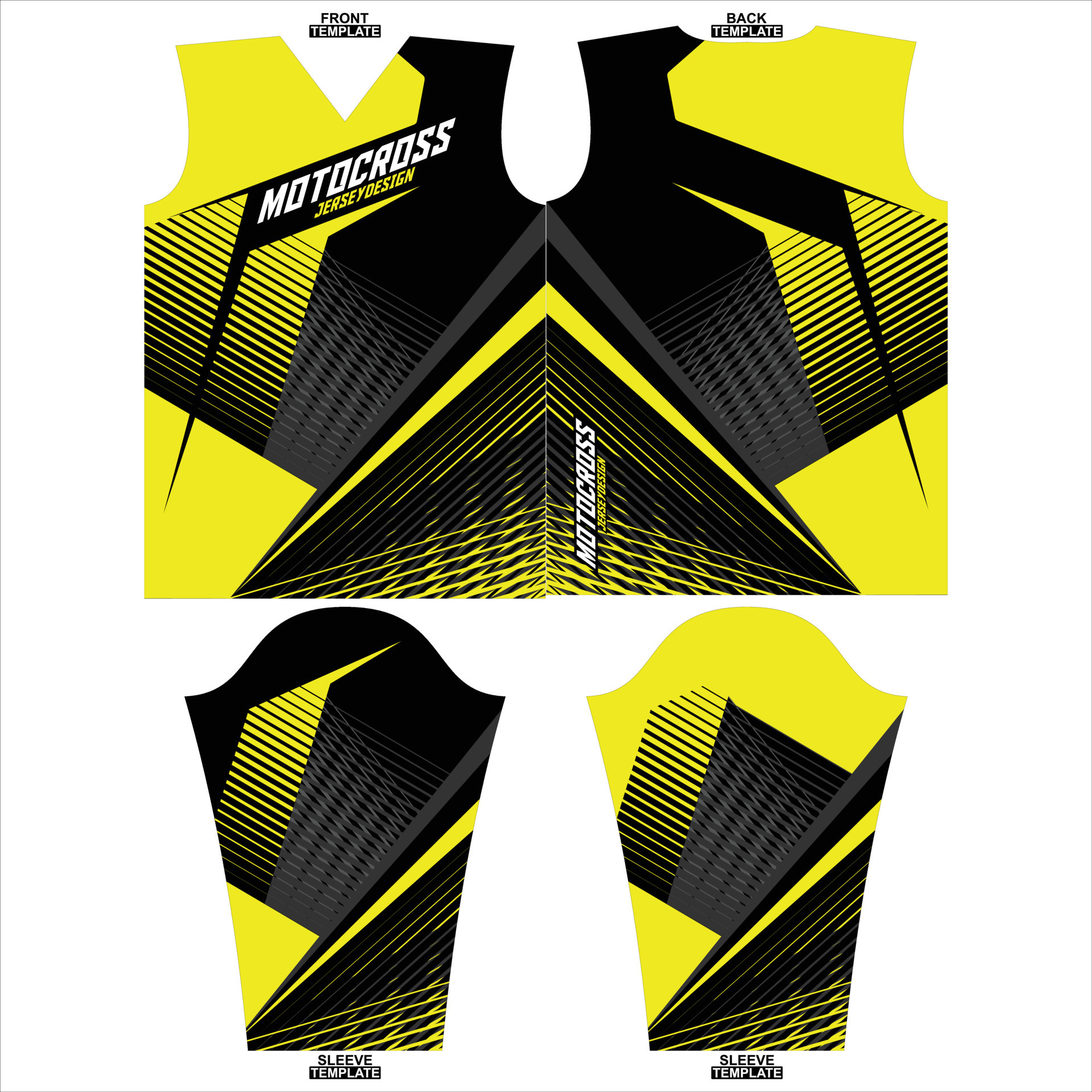 Printready sublimation motocross long sleeve jersey design 22733649