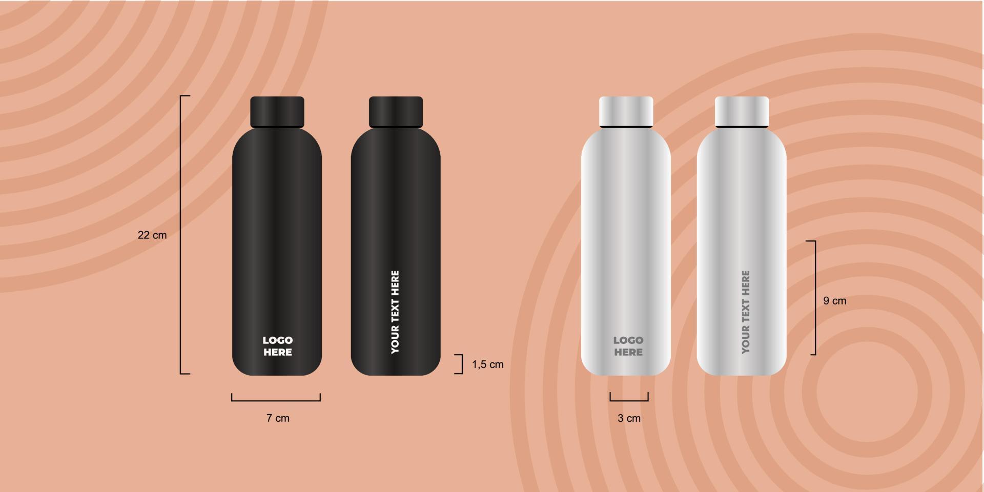 Tumbler Bottle Template Mockups vector