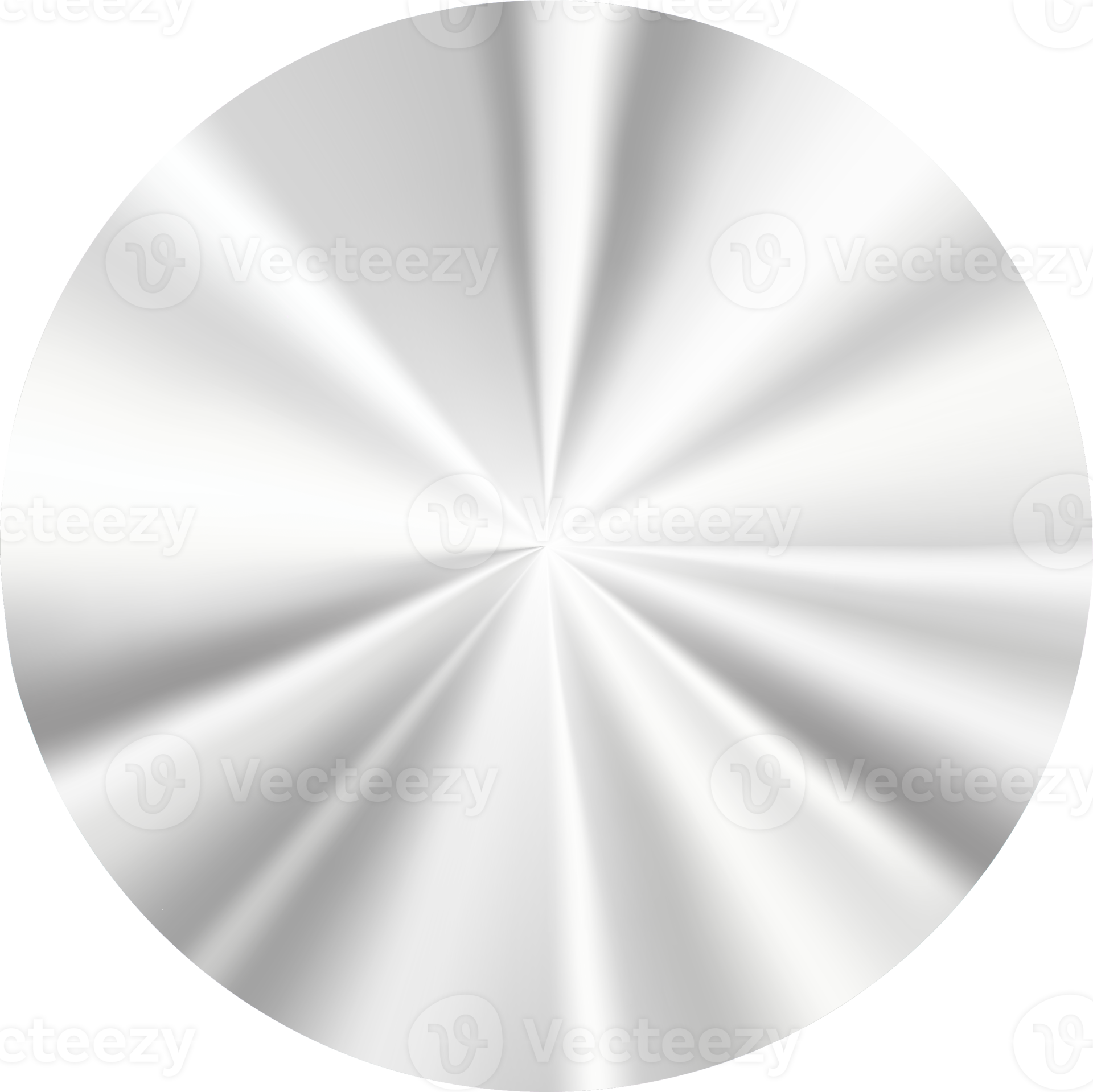 Silver gradient sticker with metal texture. Chrome badge in circle