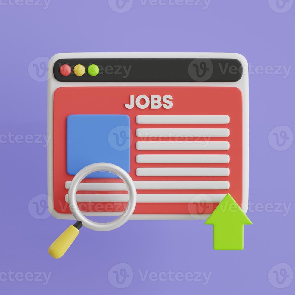 Project task management and effective time planning tools. Project development icon. 3D illustration. photo