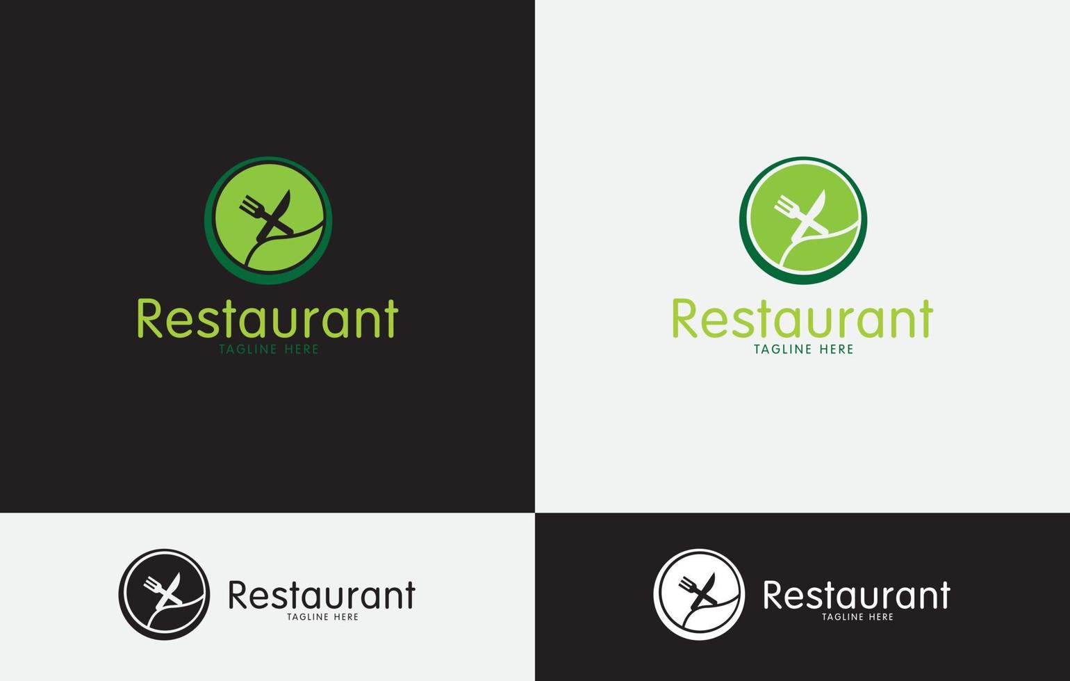 restaurant logo design vector art eps
