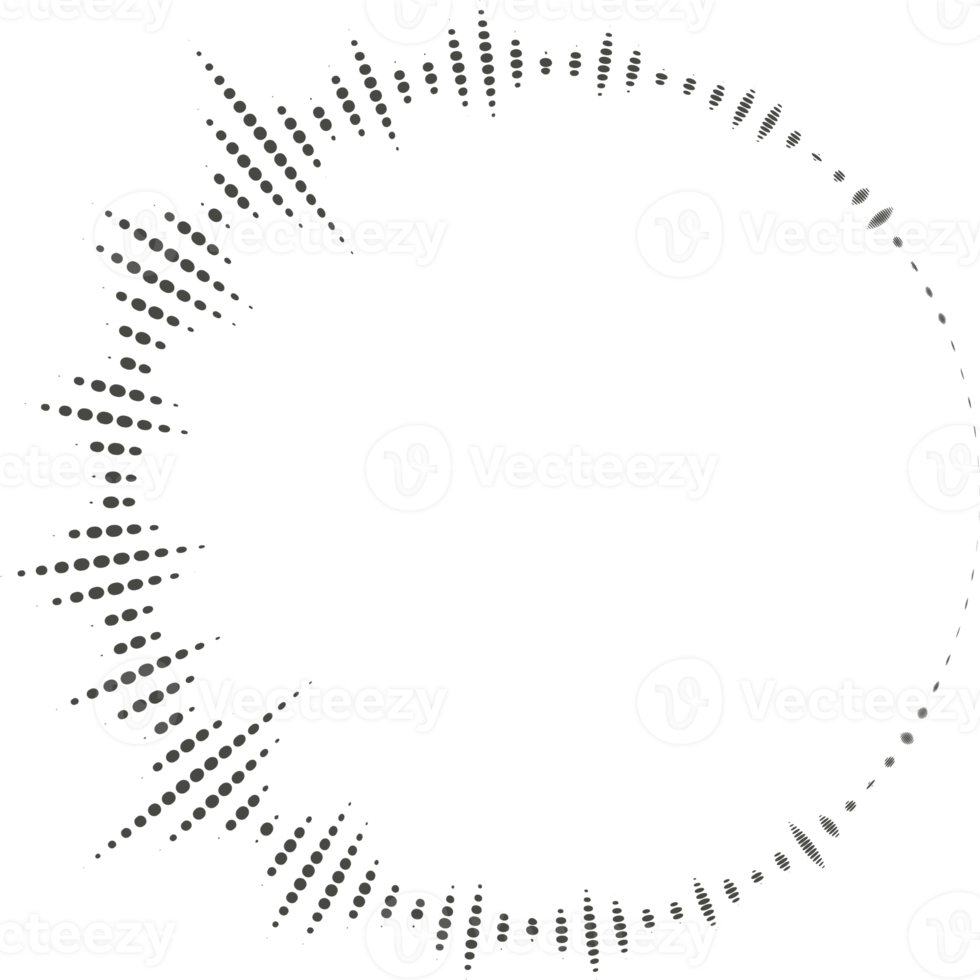 Circle audio wave. Circular music sound equalizer. Abstract radial radio and voice volume symbol. png