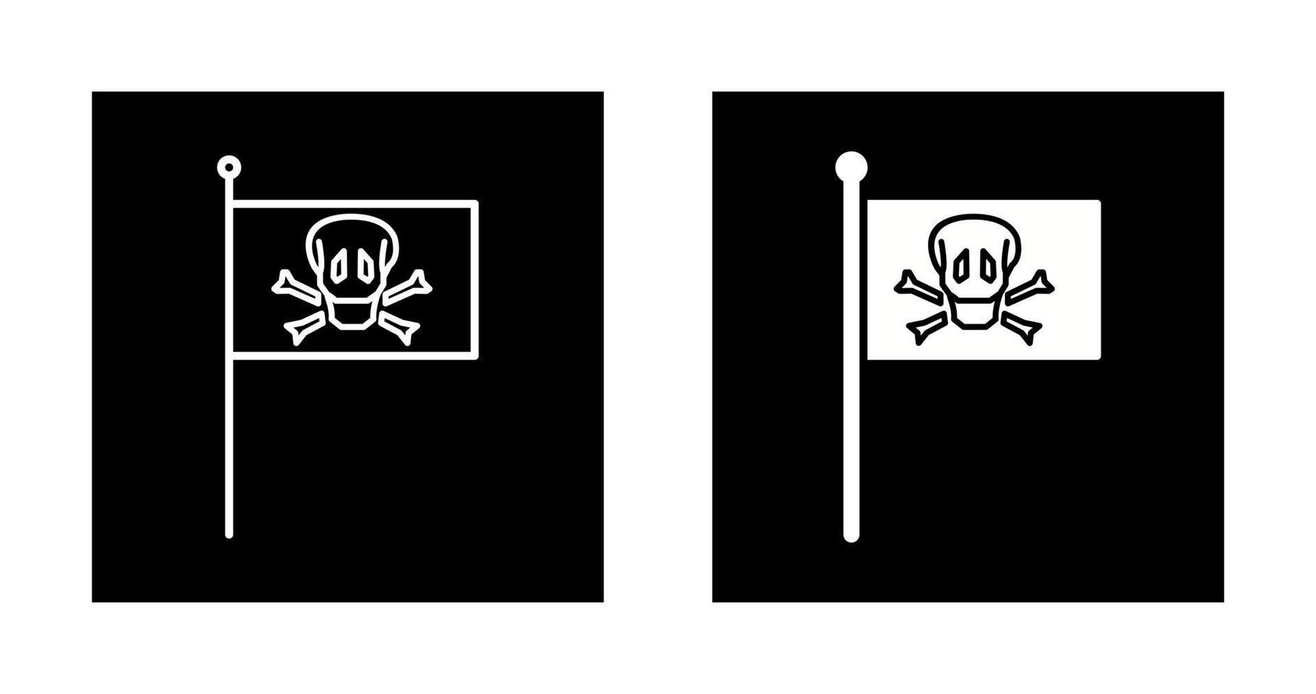 PIrate Flag Vector Icon