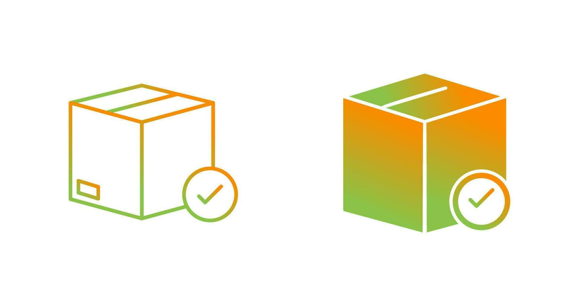 Valid Delivery of Packag Vector Icon