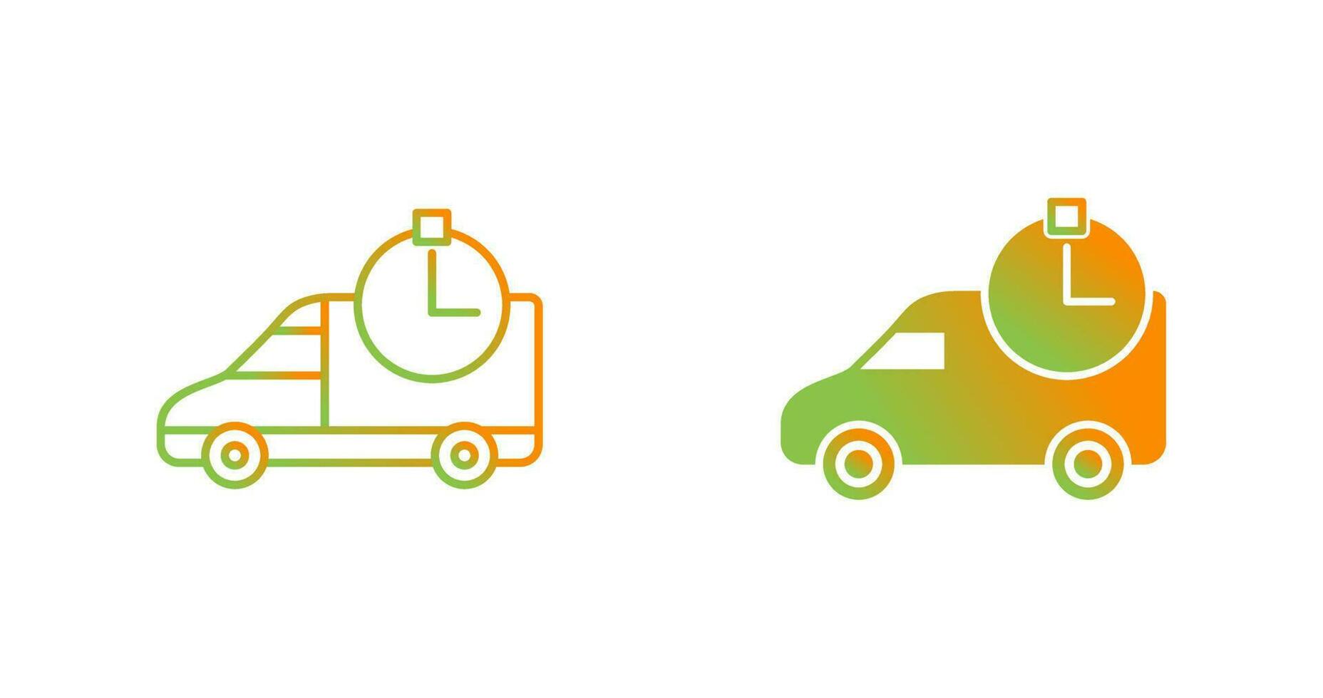 Time Based Delivery Vector Icon