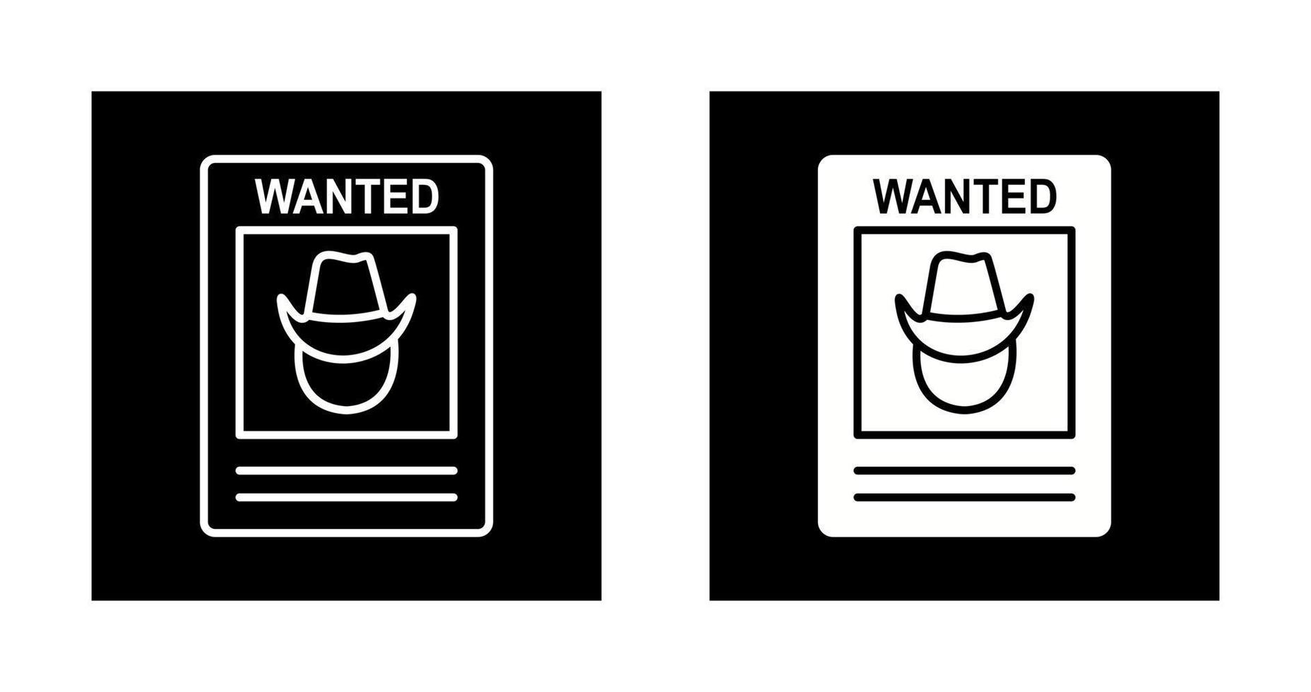 Wanted Poster Vector Icon