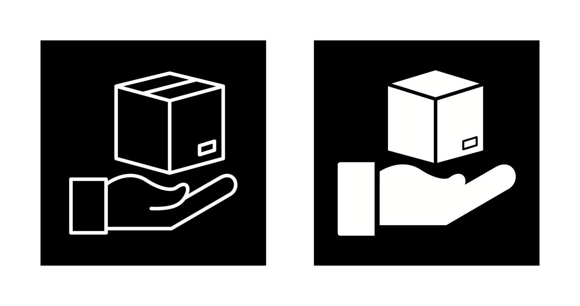 Hand Over Package Vector Icon