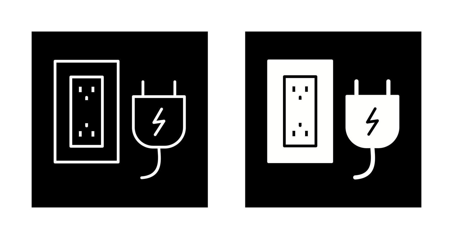 Plug and Socket Vector Icon