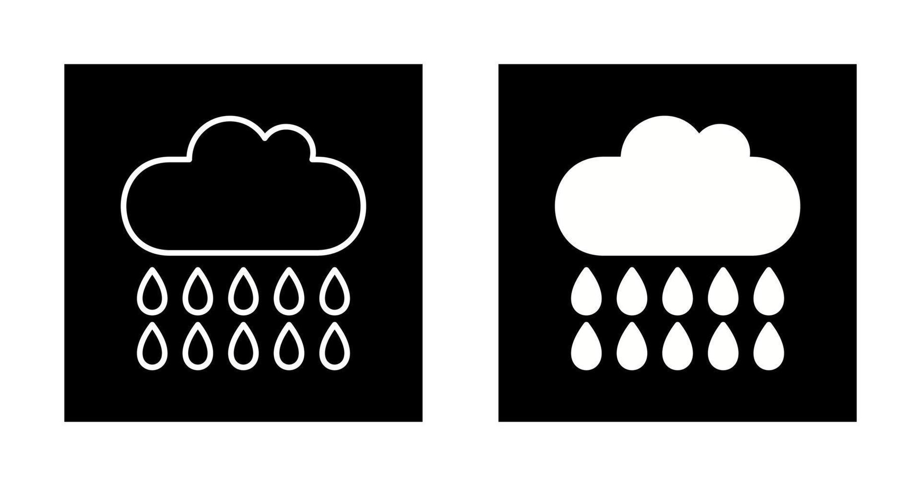 Rain Vector Icon