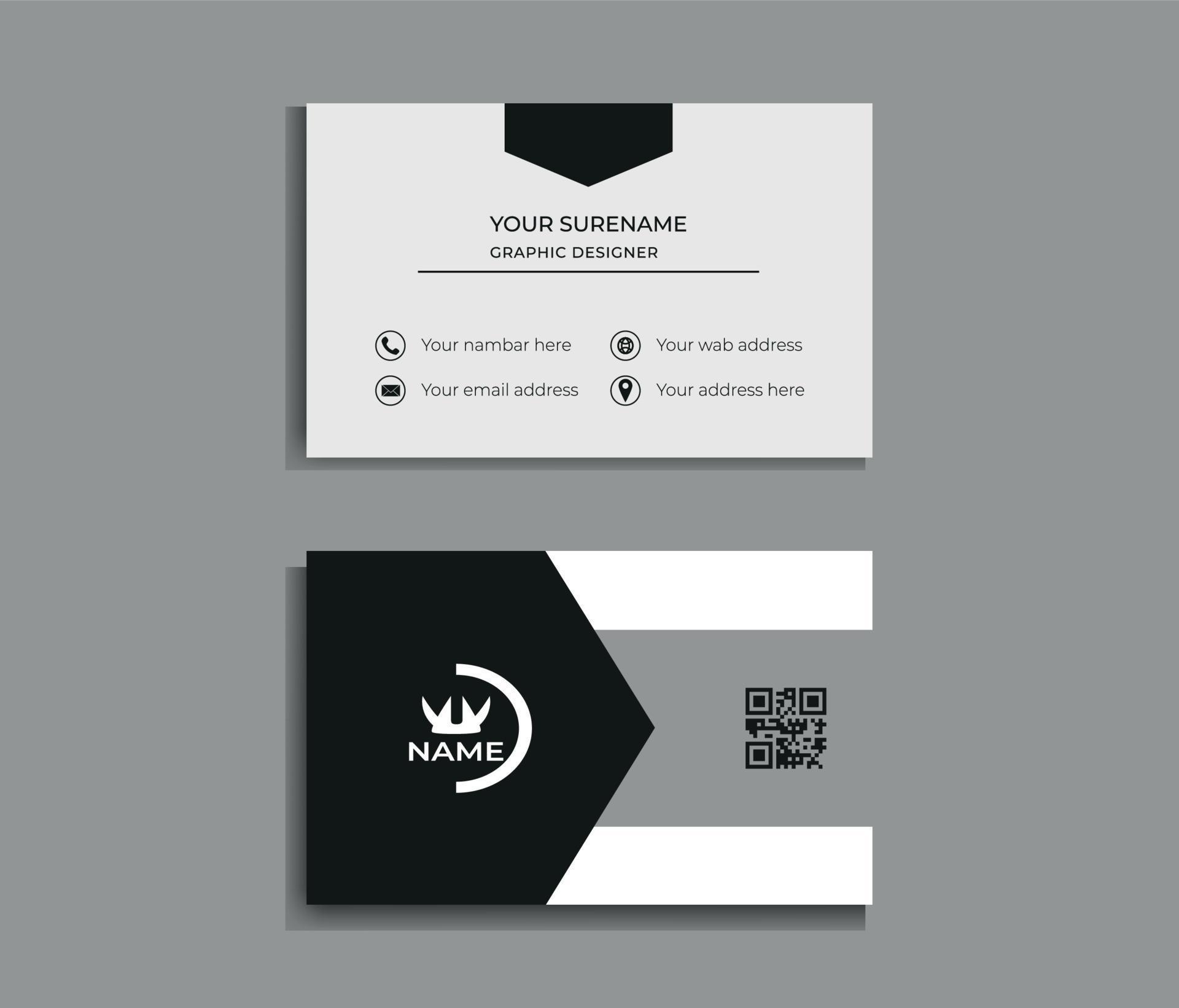business card, business card template, Doublesided creative